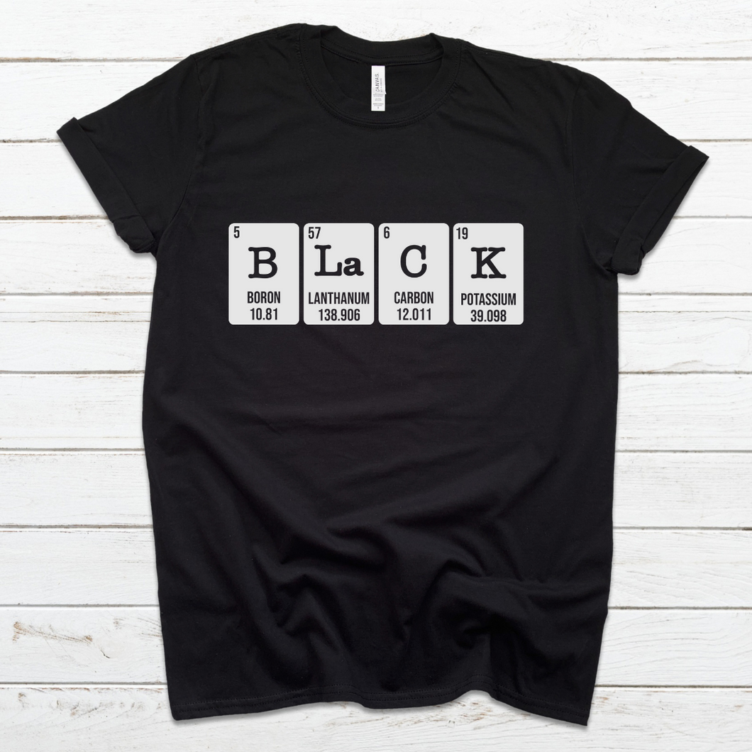 Black Periodic Table - Tee