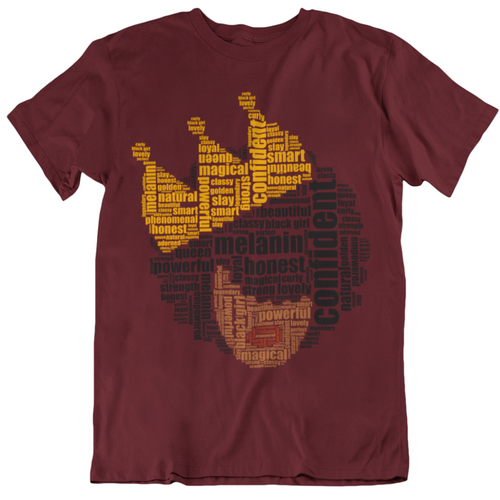 African Queen Unisex Tee- Maroon