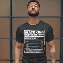 Load image into Gallery viewer, Black King Nutrition Facts T-Shirt