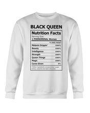 Load image into Gallery viewer, Black Queen Facts Shirt