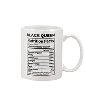 Load image into Gallery viewer, Black Queen Nutrition Facts Mug