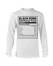 Load image into Gallery viewer, Black King Facts Shirt